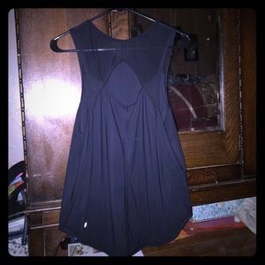 Lululemon Black Loose-fitting Tank, Duel Material